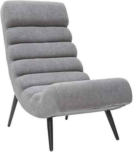 Miliboo Fauteuil Design Tissu Effet Velours Gris Et Metal Noir Taylor Amazon Fr Cuisine Maison