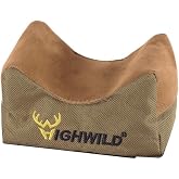Highwild Shooting Rest Front Rest Adjustable Gun Rifle Rest for Outdoor Shooting and Hunting - Convenient Height Adjustment - with Rest Bag (Unfilled)