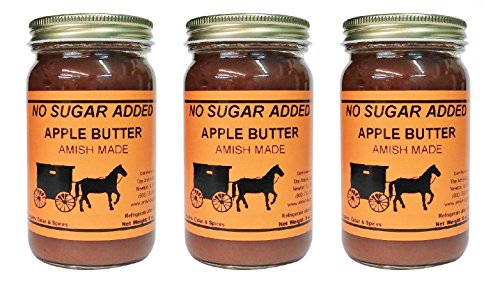 No Sugar Added Apple Butter - 8 Oz Jar - Qty 3