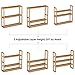 HOMFA Bamboo Bathroom Shelf 3-Tier Multifunctional Adjustable Layer Rack Wall Mounted Utility Storage Organizer Bathroom Kitchen Living Room Holder