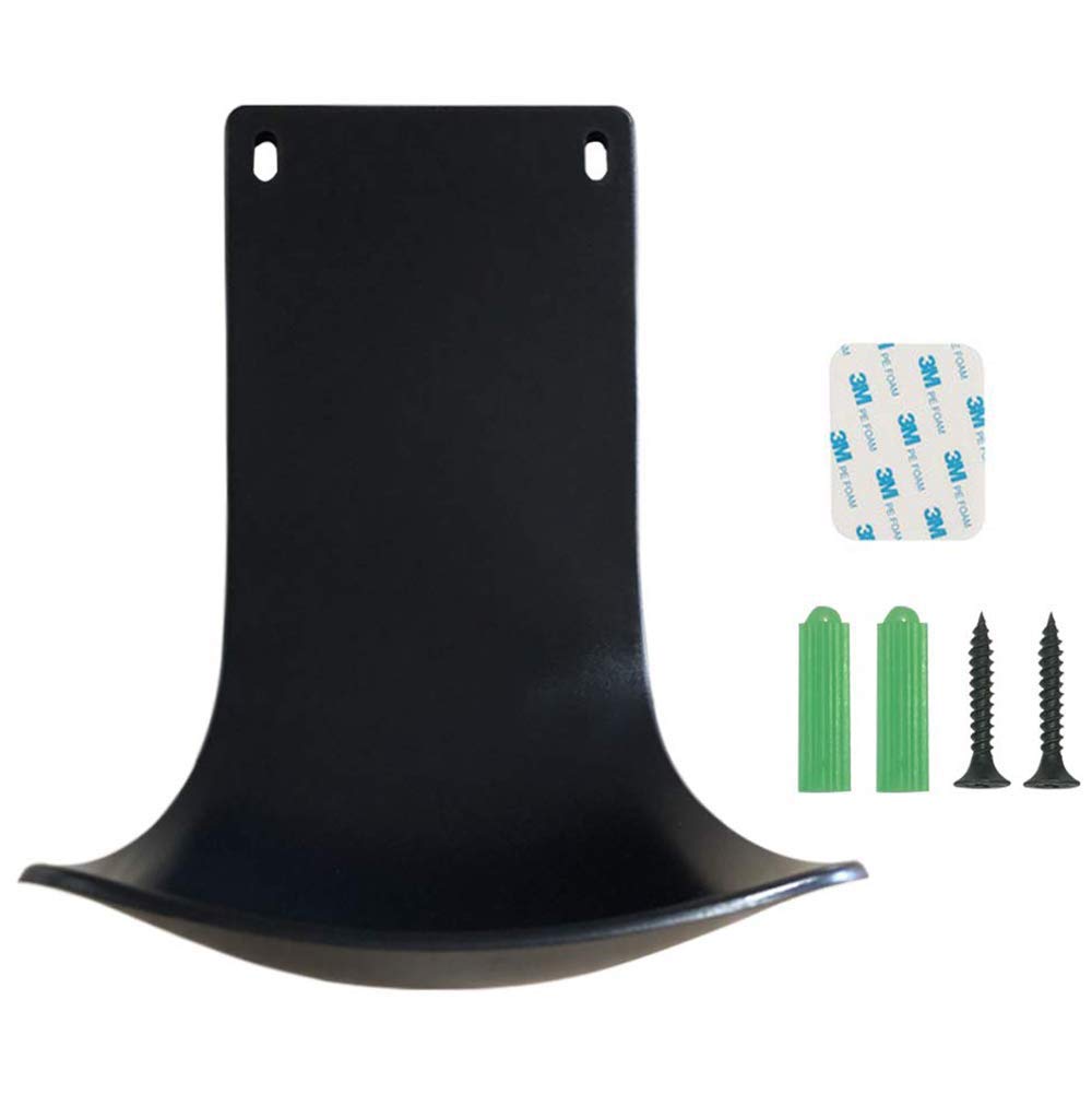 Daylife - Drip Tray for Automatic Soap Dispenser, Wall Mount and Hand Sanitizer Dispenser, Dispenser Stand,Soap Dispenser Bracket, Prevent Dripping and Spraying (Black with hole and a pair of nails)