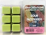 Sour Patch Kids (Type) - Scented All Natural Soy Wax Melts - 6 Cube Clamshell 3.2oz Highly Scented!