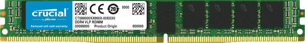 Crucial 16GB DDR4 2666MHz PC4-21300 CL19 1.2V Registered ECC DIMM Memory