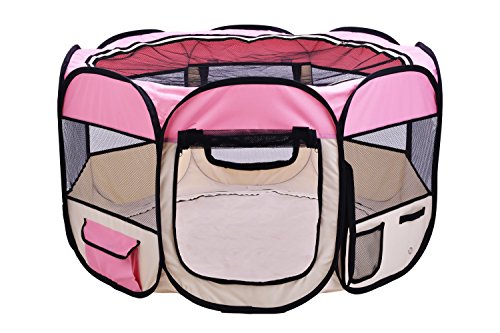 EXPAWLORER 45" Pink Puppy Playpen Dog Exercise Kennel Cats Pet Portable
Foldable Pen EXPAWLORER 45" Pink Puppy Playpen Dog Exercise Kennel Cats Pet Portable
Foldable Pen