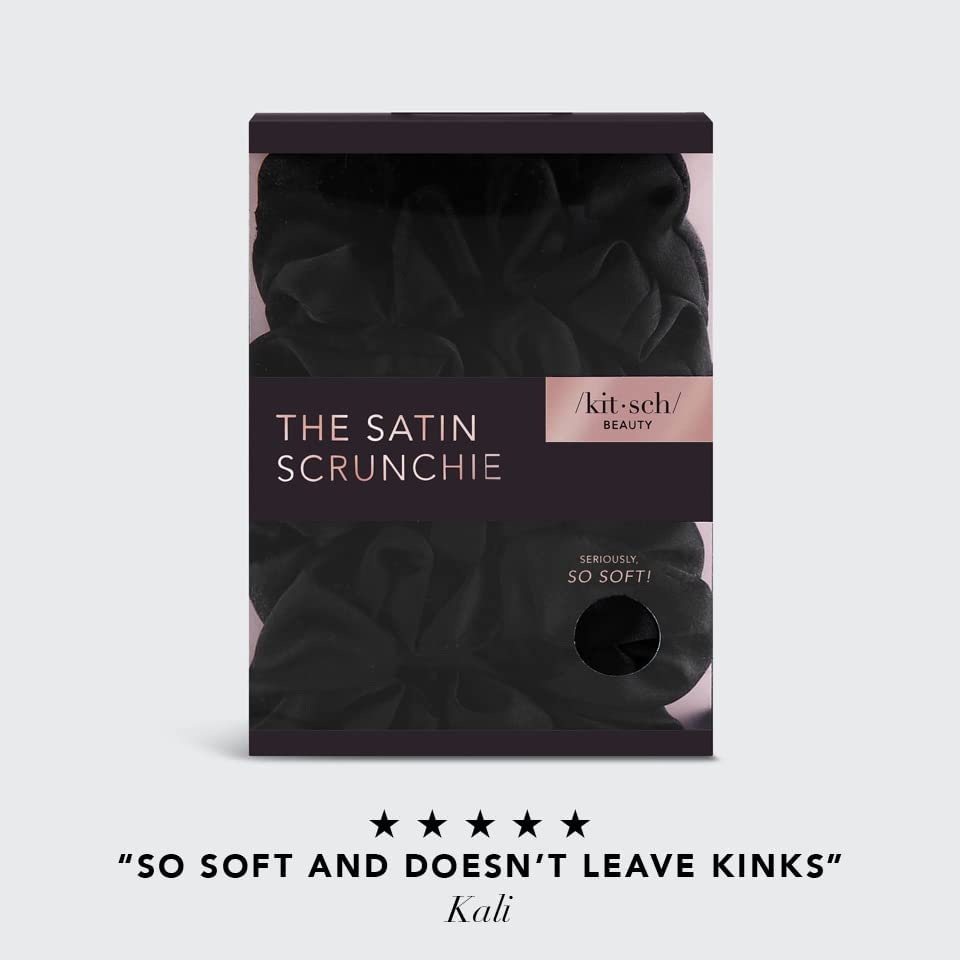 Kitsch Satin Hair Scrunchies for Women Softer Than Silk Scrunchies