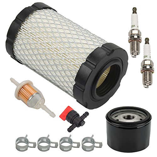 Harbot D125 MIU14395 Air Filter for John Deere D100 D105 D125 D130 D140 D110 E140 E130 E100 E120 LA145 LA135 Z255 Z235 X330 Lawn Tractor with Tune Up Kit (Two Cylinder Engine)