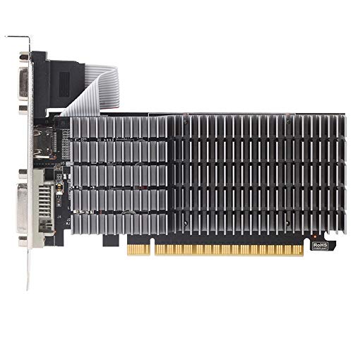 MAXSUN GeForce GT 710 External Graphics Card 2GB GPU (64 bit VGA, DVI-D, HDMI, Low Profile Ready PCI Express Graphics Card)