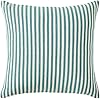 Amazon Brand – Ravenna Home Casual Striped Throw Pillow - 17 x 17 Inch, Teal