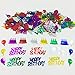 Happy Birthday Confetti Sprinkles Table Scatters For Birthday Party Decoration DIY Arts and Crafting Metallic Foil Confetti-Multi Color 1.5 Ounce/Package