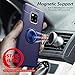 Newseego Compatible with Huawei Mate 20 Pro Case,360 Degree Adjustable Ring Stand, Frosting Thin Soft Shockproof Protective and Ring Holder Metal Kickstand Fit Car Mount Cover-Blue+Blue