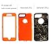 iPhone 8 Plus Camo Case, Harsel Heavy Duty Camouflage High Impact Rugged Hybrid Armor Military Defedner Case with Swivel Belt Clip Built-in Screen Protector for iPhone 7 / 8 Plus - Straw Orange