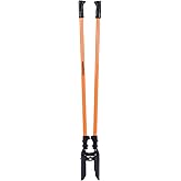 wangyanhao Post Hole Digger Tool, Heavy Duty Post Hole Digger with Fiberglass Handle, 58 Inches