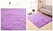 Super Soft Modern Shag Area Rugs Living Room Carpet Bedroom Rug for Children Play Solid Home Decorator Floor Rug and Carpets 4- Feet By 5- Feet Purple