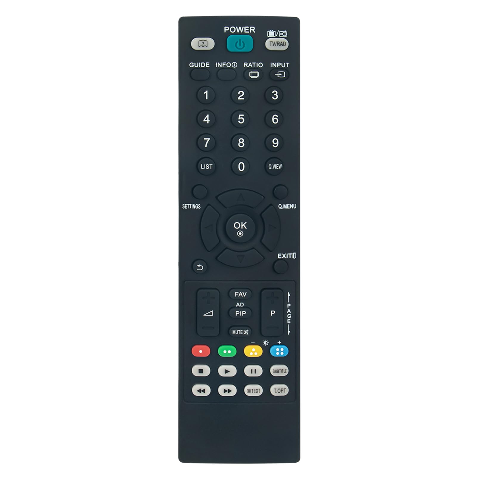 ALLIMITY AKB73655822 Replace Remote Control fit for LG TV 27LS5400 42LS5600 M2352D-PZ 22LS3500 42PA4500 M2432D M2752D-PR 37LS5600 DM2352D M2352D 26LS3500 32LS5600 47LS5600 M2232DPZ