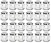 PremiumVials 1.5 oz Mini Hexagon Glass Jars with Silver Plastisol Lined Lids for Jam, Honey, Wedding Favors, Shower Favors, Baby Foods, Canning, spices, (24, 1.5 oz Hex w/Silver Lids)