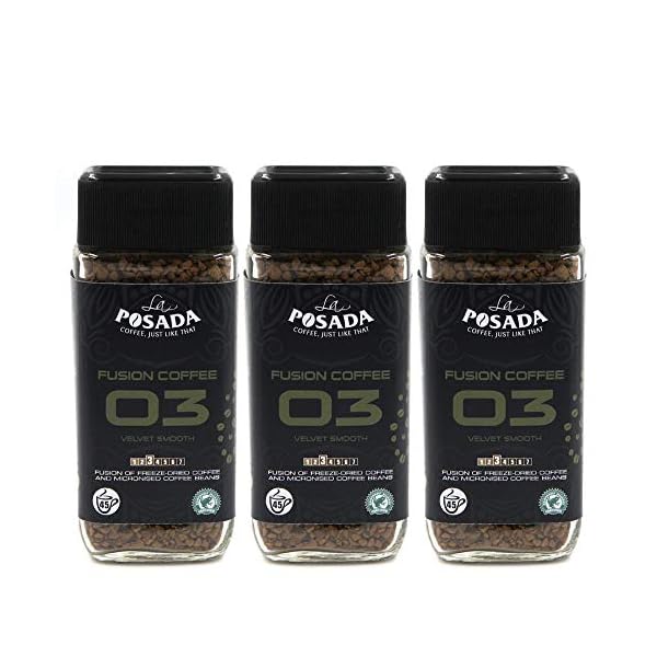 La Posada Velvet Smooth 5 % Mikromahlung Instantkaffee, gefriergetrocknet, (3 x 90 g)