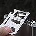 BELURSUS 11-Tools-in-1 / Multipurpose Silver Beer Bottle Opener/Portable Wallet Pocket Size/Gifts for Men 2 Pack