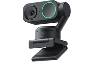 Insta360 Link 2 - PTZ 4K Webcam for PC/Mac, 1/2" Sensor, AI Tracking, HDR, AI Noise-Canceling Mic, Gesture Control for Stream