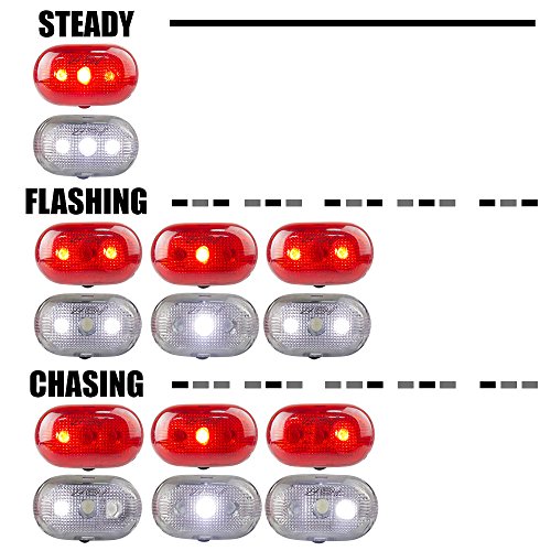 image for BV Bike Light Set, Bicycle LED Headlight and Taillight Set, Quick-Rele