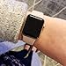 MadeforOnline : Band Compatible with Apple Watch 44mm 42mm 40mm 38mm Soft Silicone Waterproof Replacement Band iWatch Bands Wristband for Series 4,3,2,1, Nike+, S/M M/L (Pink Sand, 40/38mm S/M)
