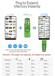 WANSENDA 2 in 1 Type C OTG USB C Flash Drive USB