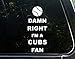 Damn Right I'm A CUBS Fan - 3 3/4