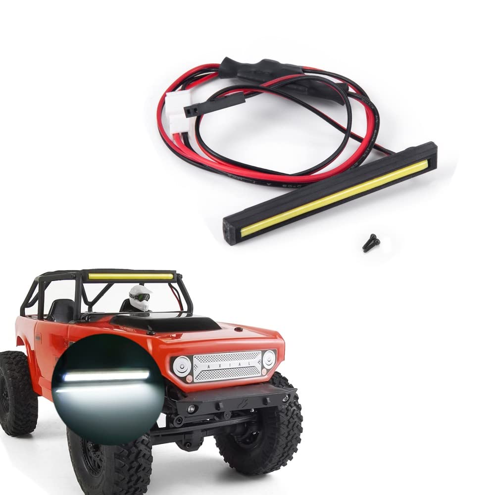 Photo 1 of 1/24th RC Car Light Bar LED Roof Lamp White Color Upgrades for Axial SCX24 Deadbolt AXI90081 RC Crawler Car Accessories Parts (90081)