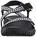 Skechers Women's Reggae Kooky Flat Sandal,black/grey,7 M US