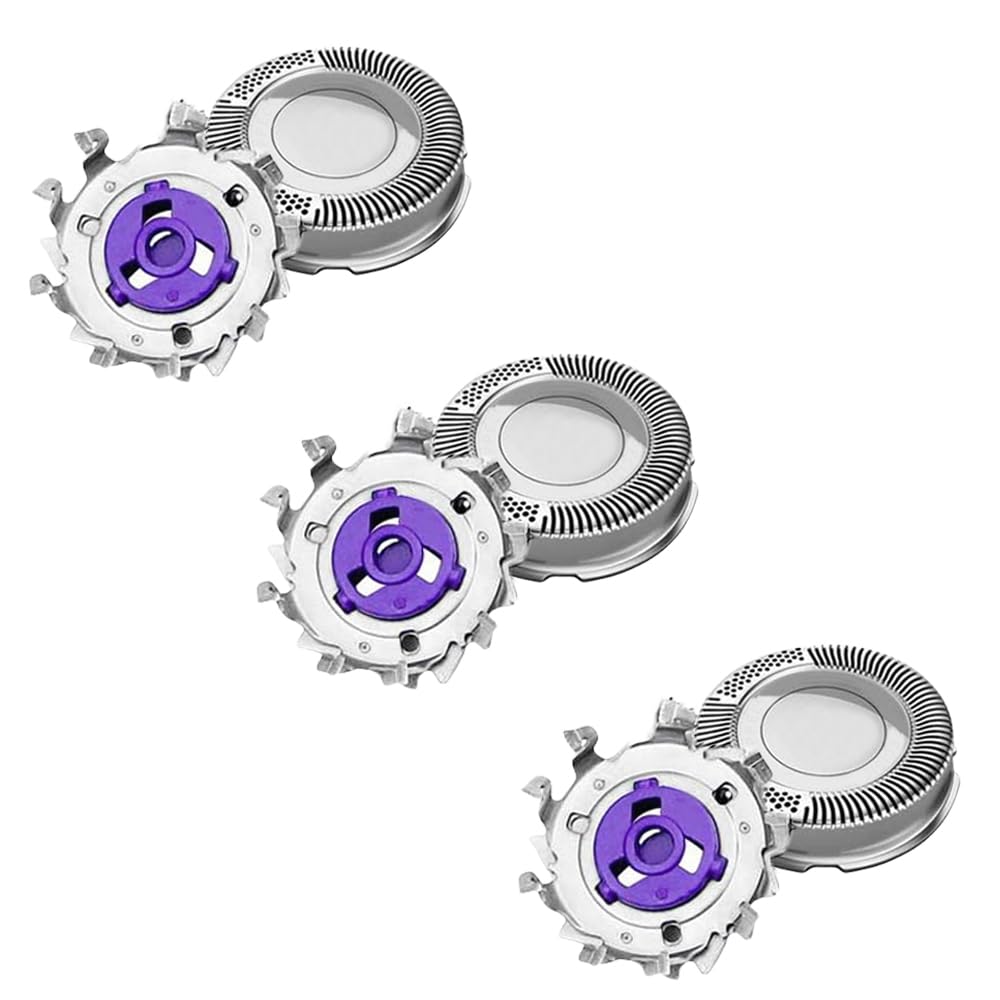 3 Pack Replacement Shaver Heads for HQ8 PT720 PT725 PT815 PT860 AT890 AT899 AT750 Series, Men Electric Shaving Heads Blades Trimmer Razor Accessories Replacement Rotary Heads