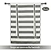 Deconovo Gray Striped Blackout Window Curtains Thermal Insulated Grey and Greyish White Striped Curtains Tie Up Curtains for Bedroom 46W X 63L Gray 2 Panels