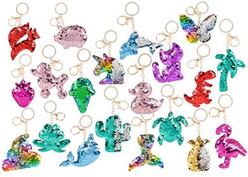 Flip Sequin Assortment Keychain Party Favors Party Supplies (12 pack)