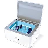 PerfectDry LUX | Weltweit schnellster Hörgerätetrockner, Luftentfeuchter-Zubehör, UV-C Ultraviolett-Lichtbox-Set, entfernt Sc