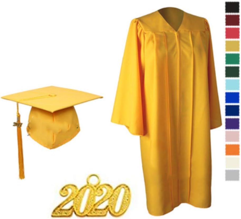 Toga De Graduación Adulto Birrete 2020 Universidad Unisex Para Soltero/Escuela Secundaria Túnica