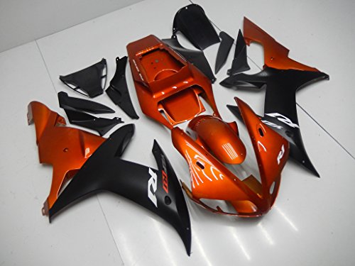 NT FAIRING Orange Black Injection Mold Fairing Fit for Yamaha 2002 2003 YZF R1 R1000 YZF-R1 New Painted Kit ABS Plastic Motorcycle Bodywork Aftermarket