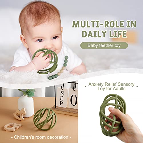 Baby Sensory Teether Ball Grasping Activity Infant 36M Chew Teething