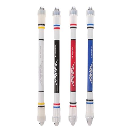 GROOMY Spinning Pen Kugelschreiber Rolling Finger Drehen Spielen Gaming Blue Ink Student Schulbedarf Schreibwaren