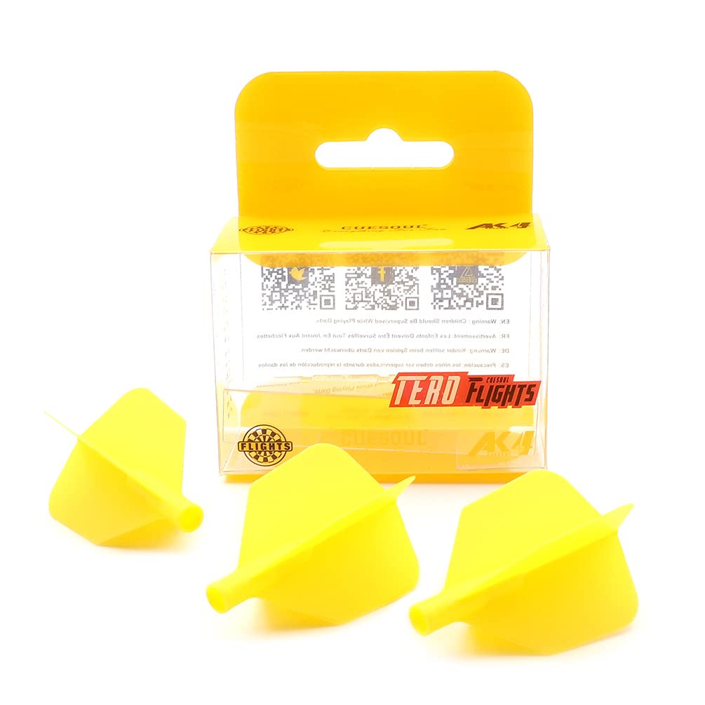 CUESOUL TERO AK4 Dart Flights Big Wing shape,Set of 3 pcs(CS-AK4+4DYS)