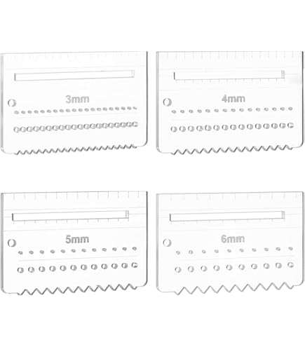 Qcwwy Modèle De Bricolage En Cuir Acrylique, Modèles De Coin De Couture Outil De Positionnement Du Cuir Coin Rond Règle De Couture Pochoir Coin Trou Modèle De Couture(C (règle D'angle Rond