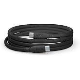 R&Oslash;DE SC17 USB-C to USB-C Flat Cable (1.5m, Black) | 1.5m USB-C to USB-C cable with high-speed data transfer for NT-USB Mini, RodeCaster Pro and hardware