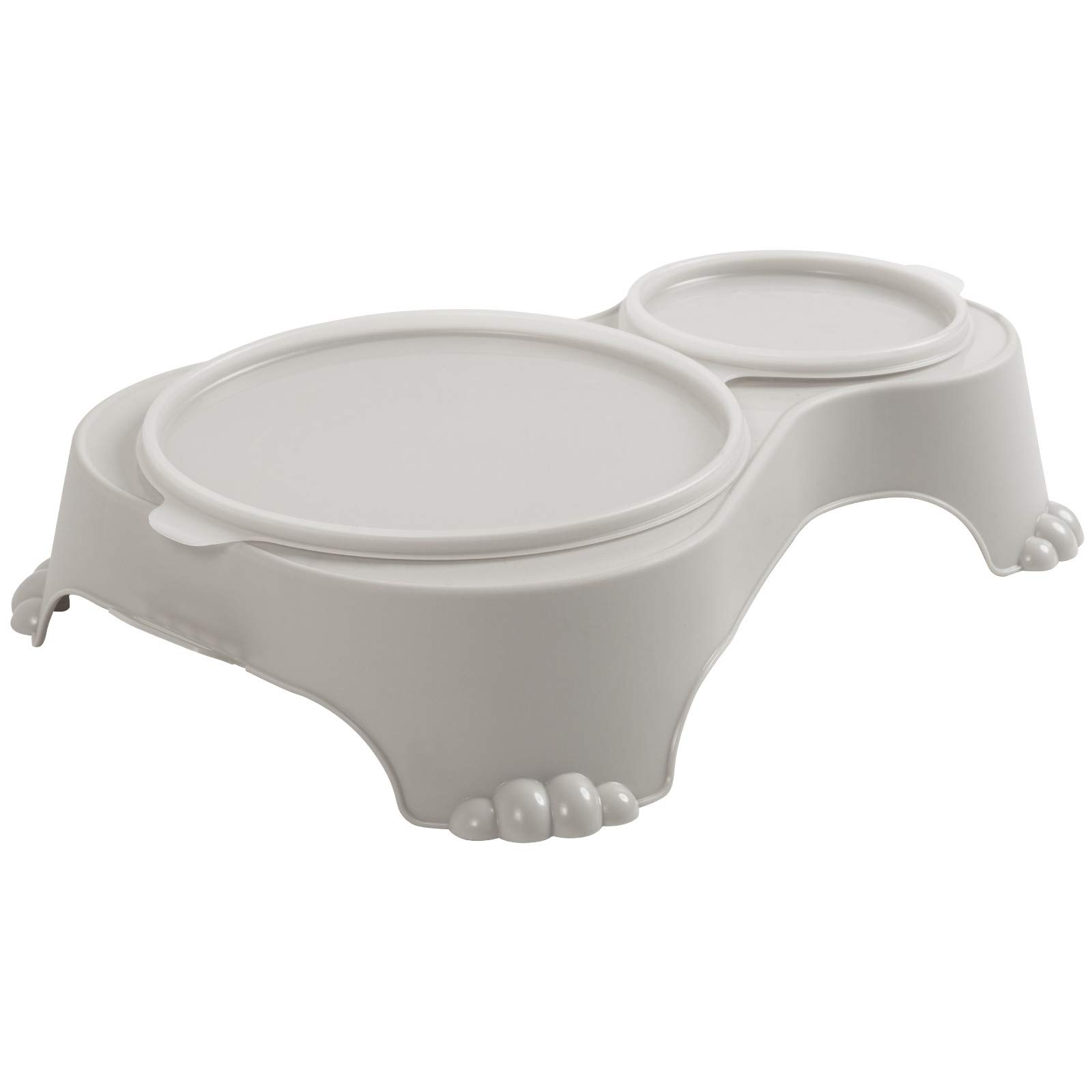 Rotho, Sally, Feeding bowl with lid, Plastic (PP) BPA sand, 1l + 0,28l (32,0 x 23,7 x 7,0 cm)