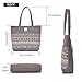 ArcEnCiel Women's Casual Canvas Tote Bags Shoulder Handbag Travel Bag (Gray)