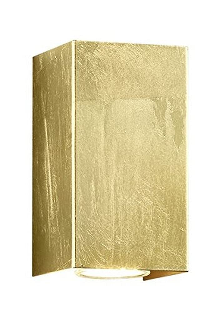 Trio Leuchten Wall Light Metal GU10 1 W 10 x 6 x 16.5 cm Gold, Metal, Cleo Eckig, GU10, 1W