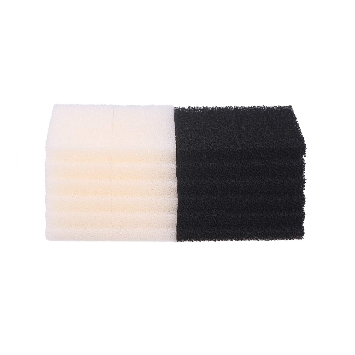 INGVIEE Compatible Foam Filter Pad Carbon Foam Set for Interpet PF2 Filter (12x Plain and 12x Carbon)