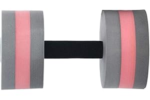 LIOOBO 2pcs Swim Dumbbells Swimming Swimming Floating Dumbbells Pool Dumbbell for Yoga for Women Men (Grayred)
