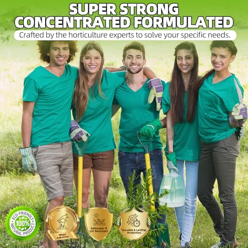 Shabebe Mulch Glue for Landscaping, 1.3 Gallon High-Concentration Rock Glue, Gravel Binder with Ultra-Stick Grip, Covers 3X More Area for Pea Gravel, Mulch & Pebbles, Long-Lasting & Non-Toxic