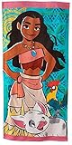 Disney MOANA Beach Towel with PUA the Pig and HEIHEI the Rooster, 100% Cotton, 58 inches x 28 inches