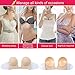 HUBORLOVES Self Adhesive Deep U Plunge Bra Push Up Backless Sticky Adhesive Invisible Bras, D, Beige
