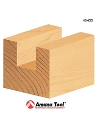 Amana Herramienta 45422 Straight 1 2-inch de Incisión diámetro por 1 1 2-inch Altura de corte por 1 2-inch vástago Router Bit con punta de carburo