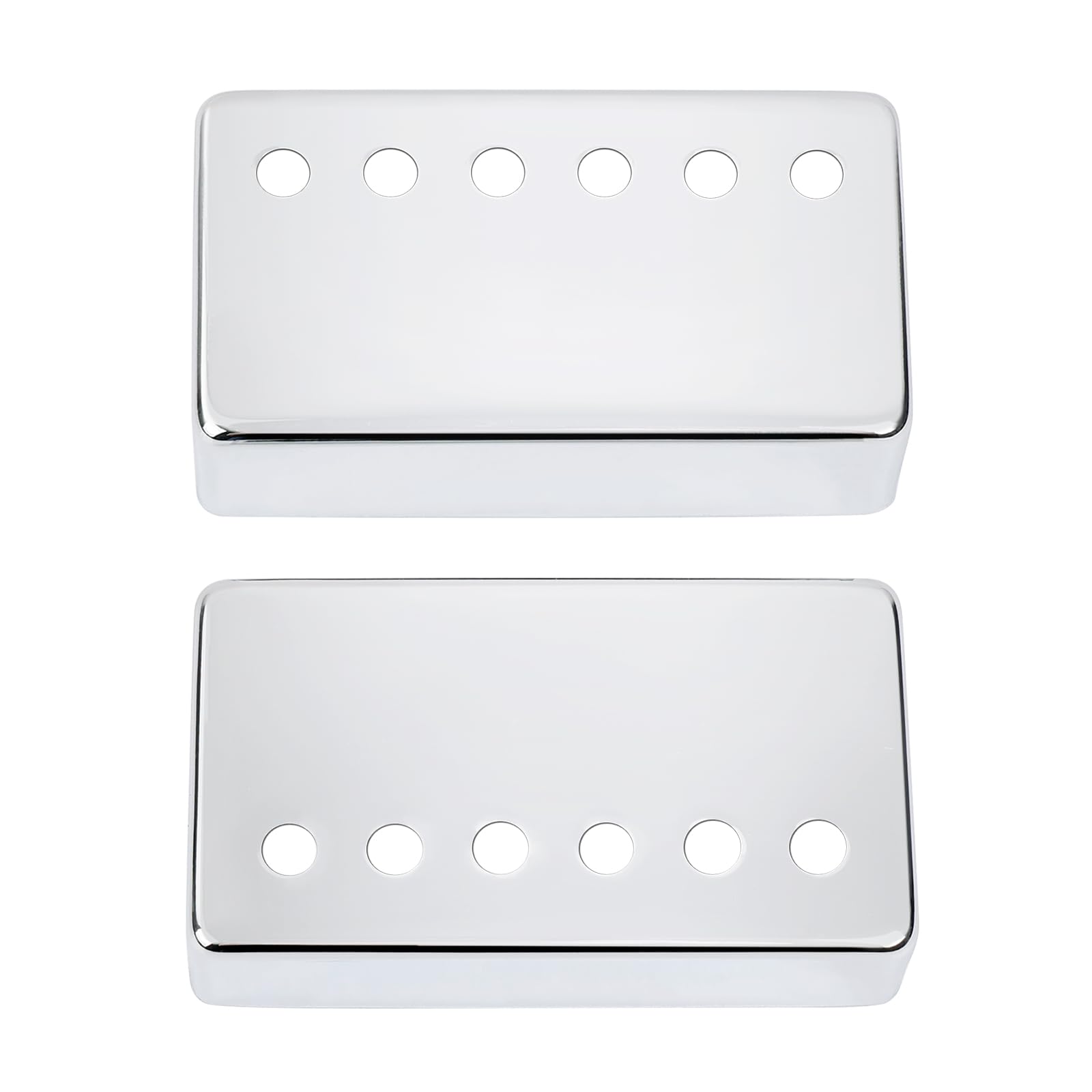 Banworks Metal Humbucker Covers Electric Guitar Pickup Covers 50mm (1-31/32") Neck Humbucker Pickup Covers For Electric Guitar Pack of 2 JT/SYQG-03 Chrome