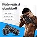 Travel Weights Water Filled Dumbbells Set for Man & Women, Adjustable Water Dumbbells Up to 20-45Lbs, Portable Fitness Equipment, for Exercise Fitness Weightlifting Training, for Gym & Hiking